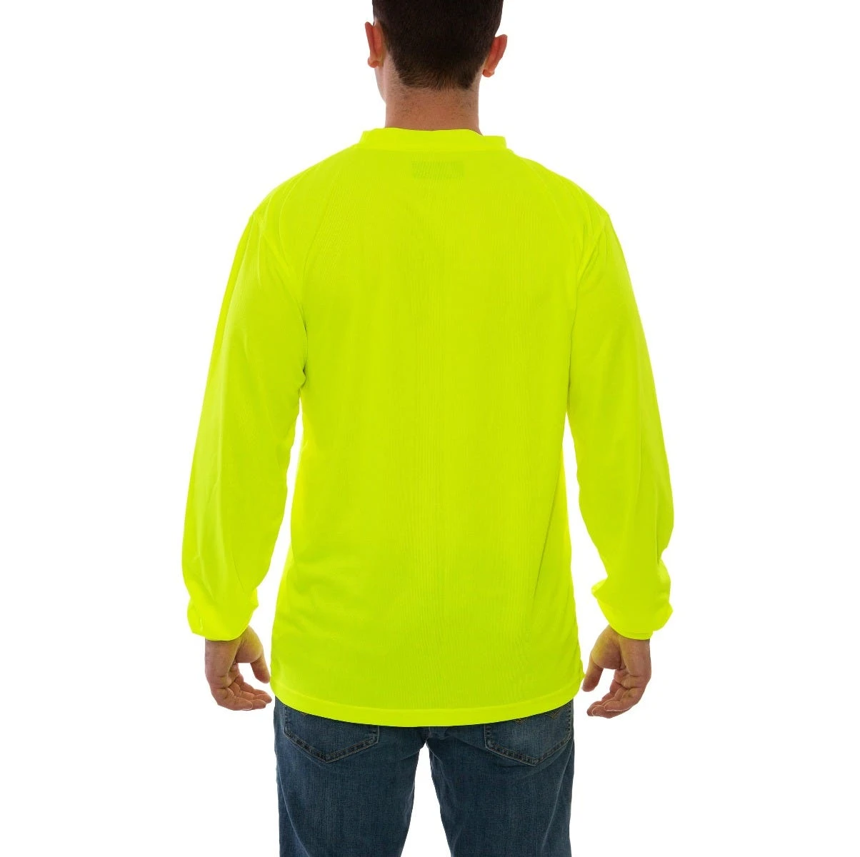 Tingley Shirts: Men's S75502 Fluorescent Yellow Enhanced Visibility Long Sleeve Shirt 4 Tingley Shirts: Men's S75502 Fluorescent Yellow Enhanced Visibility Long Sleeve Shirt - Image 2