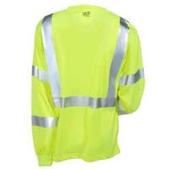Tingley Shirts: Men's Lime Green High-Visibility S75522 Long-Sleeve Tee Shirt -Outlet Vestucia Store s75522 tingleyb 01