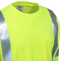 Tingley Shirts: Men's Lime Green High-Visibility S75522 Long-Sleeve Tee Shirt