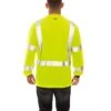Tingley Shirts: Men's S75622 High Visibility Lime Black Job Sight Long Sleeve Work Shirt -Outlet Vestucia Store s75622 1