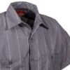 Red Kap Shirts: Men's SP24 CR Grey Stripe Uniform Work Shirt 1 Red Kap Shirts: Men's SP24 CR Grey Stripe Uniform Work Shirt -Outlet Vestucia Store sp24ch2 redkapcd 01