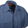 Red Kap Shirts: Men's SP24 EX Industrial Blue Striped Work Shirt -Outlet Vestucia Store sp24ex9 redkapcd 01