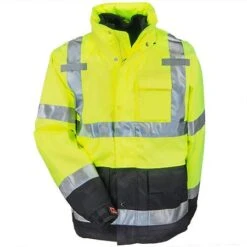 Tingley Jackets: Men's Yellow J24172 YLW Waterproof Insulated Hi-Vis Hooded Jacket -Outlet Vestucia Store tingley j24172 f 01