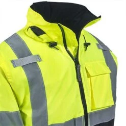 Tingley Jackets: Men's High-Visibility Waterproof J26112 Insulated Hooded Jacket -Outlet Vestucia Store tingley j26112 cd 01
