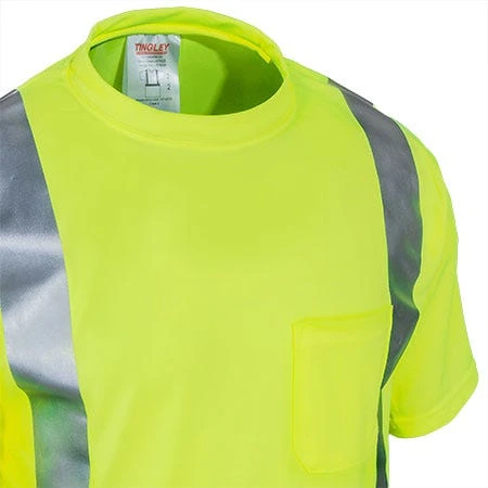 Tingley Shirts: Men's Lime Hi-Vis S75022 Short-Sleeve Tee Shirt 5 Tingley Shirts: Men's Lime Hi-Vis S75022 Short-Sleeve Tee Shirt - Image 3