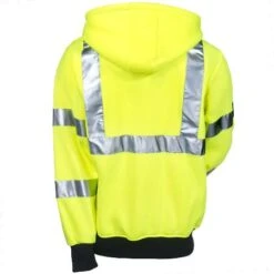 Tingley Sweatshirts: Men's S78122 Lime Green High-Visibility Hooded Sweatshirt -Outlet Vestucia Store tingley s78122 b 01