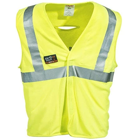 Tingley Vests: Men's High-Visibility FR V81622 Reflective Lime Safety Vest 3 Tingley Vests: Men's High-Visibility FR V81622 Reflective Lime Safety Vest