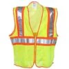 Tingley Vests: Unisex Neon Green Two-Tone V70642 High-Visibility Work Vest -Outlet Vestucia Store v70642 tingleyf 01