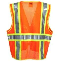 Tingley Vests: Men's Hi-Vis V73859 Fluorescent Orange/Yellow Surveyor Vest 7 Tingley Vests: Men's Hi-Vis V73859 Fluorescent Orange/Yellow Surveyor Vest -Outlet Vestucia Store v73859 tingleyb 01